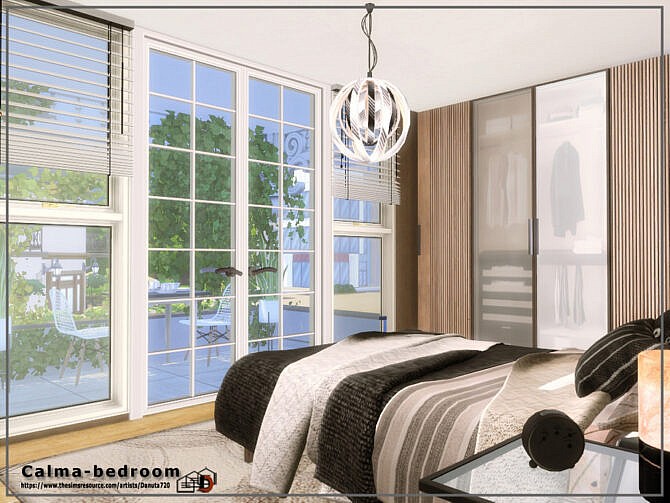 Sims 4 Calma bedroom by Danuta720 at TSR