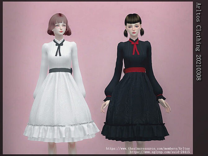 Sims 4 Dress 20210308 by Arltos at TSR