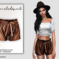 Waist Belted Shorts Mc163 By Mermaladesimtr