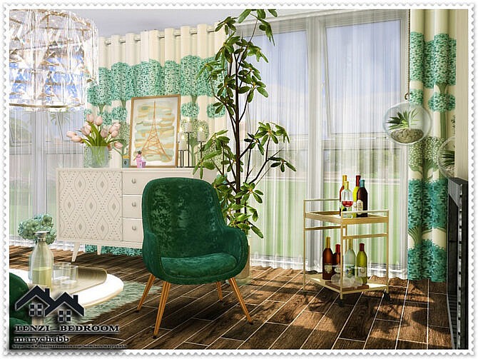 Sims 4 TENZI Bedroom by marychabb at TSR