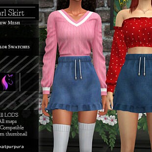 Rocker Pencil Skirt by NataliMayhem at TSR » Sims 4 Updates