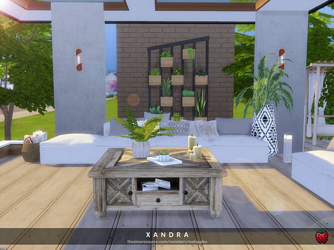 Sims 4 Xandra patio by melapples at TSR