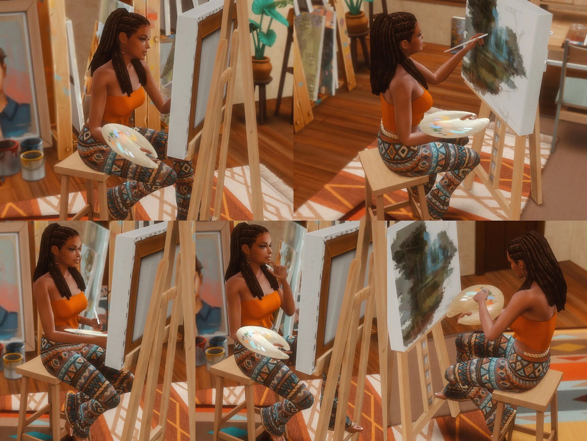 Painting Poses at Katverse » Sims 4 Updates