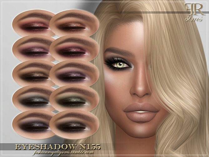 Sims 4 FRS Eyeshadow N155 by FashionRoyaltySims at TSR