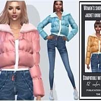 Women’s Short Down Jacket Unbuttoned By Sims House