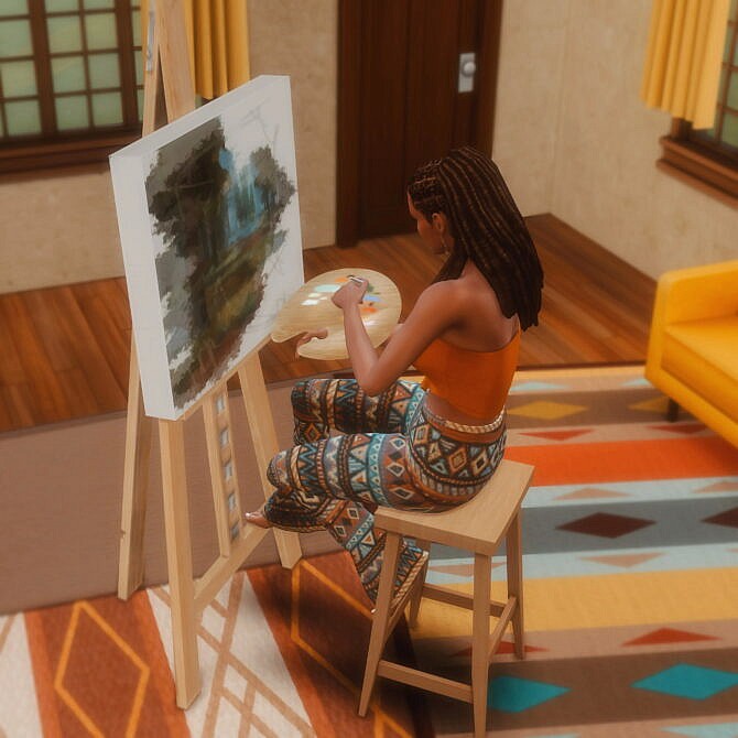 Sims 4 Painting Poses at Katverse