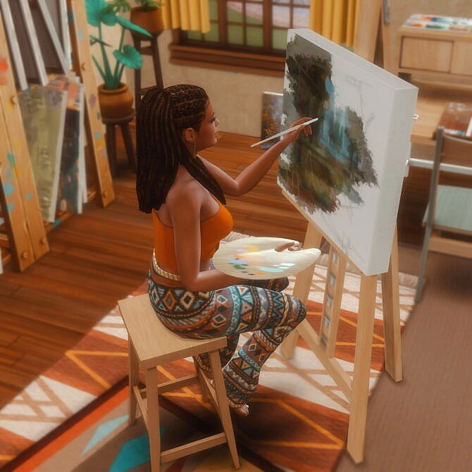 Sims 4 Painting Poses at Katverse