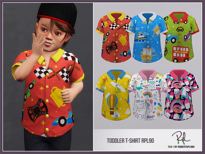 Sims 4 Toddler Shirt RPL 90 by RobertaPLobo at TSR