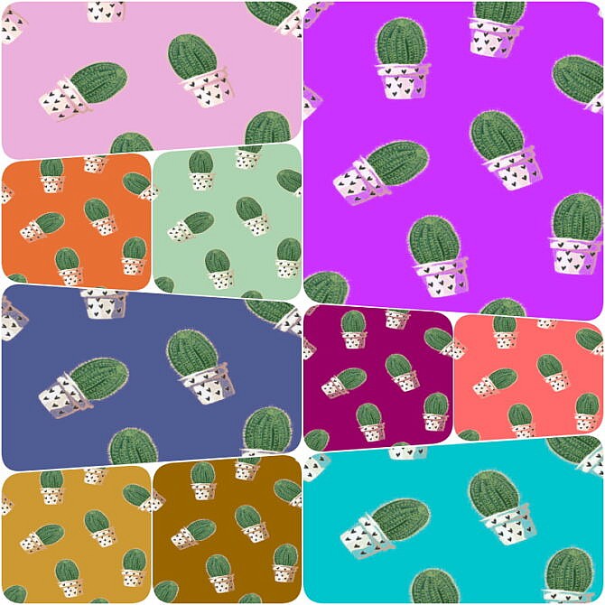 Sims 4 30 Cactus Patterns at Annett’s Sims 4 Welt