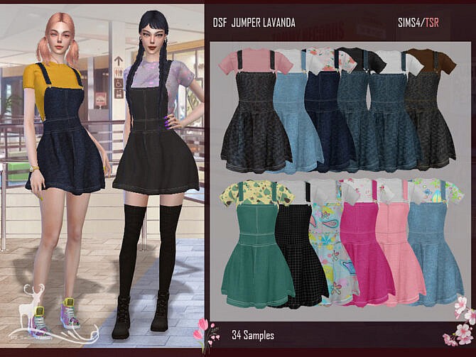 Sims 4 DSF OUTFIT JUMPER LAVANDA by DanSimsFantasy at TSR