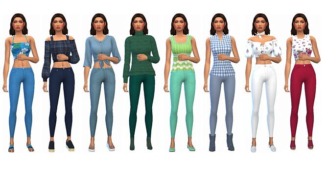 Sims 4 SKINNY JEANS SP08 at Sims4Sue