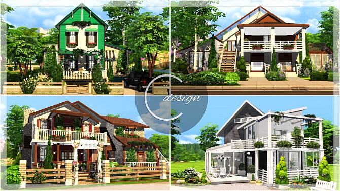 Sims 4 24 Base Game Lots at Cross Design