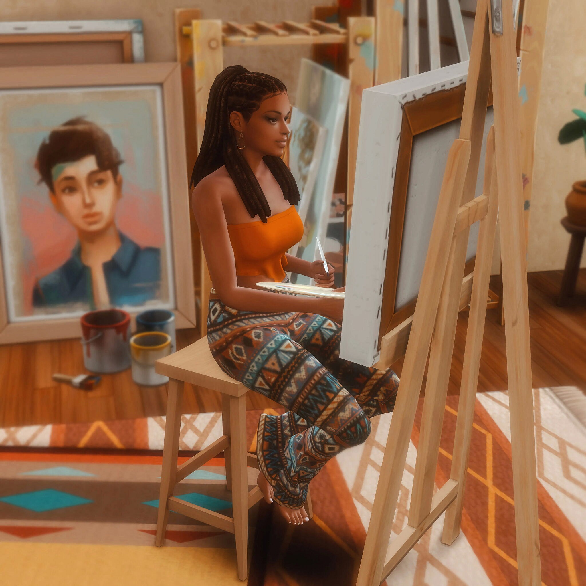 Painting Poses at Katverse » Sims 4 Updates