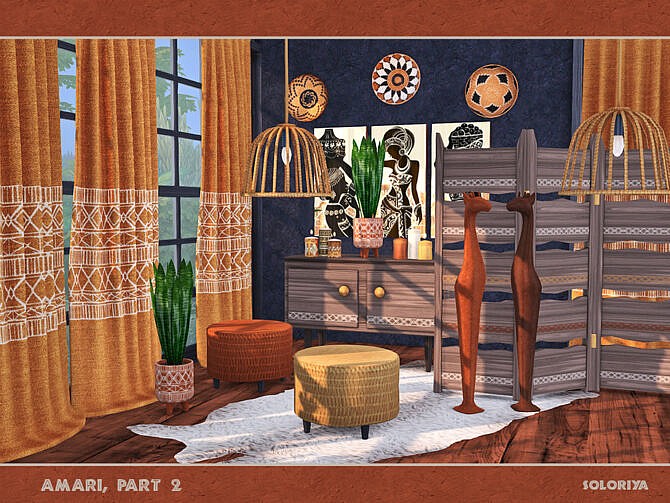 Sims 4 Amari living room part 2 by soloriya at TSR