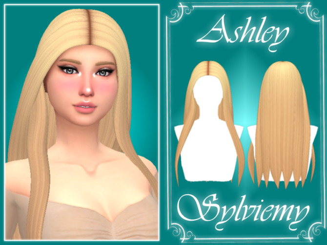 Sims 4 Ashley Hairstyle by Sylviemy at TSR