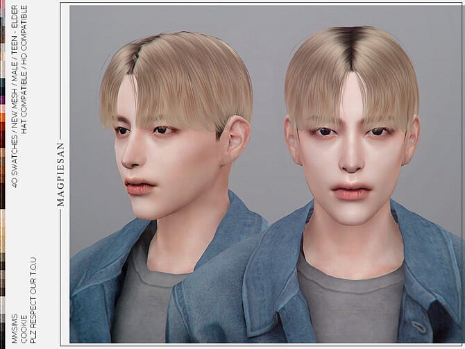 Sims 4 Cookie V1 Hair by magpiesan at TSR