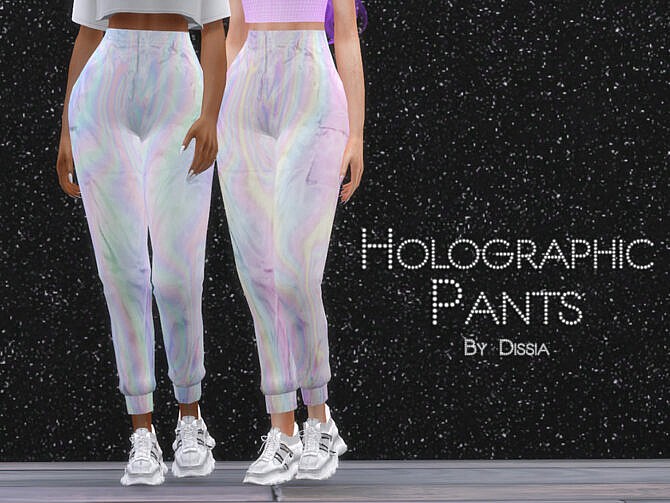 Sims 4 Holographic Pants by Dissia at TSR
