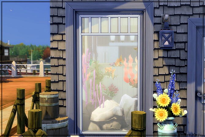Sims 4 Fish Food Restaurant at Strenee Sims