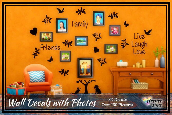 Sims 4 Wall Decals with Photos at Strenee Sims