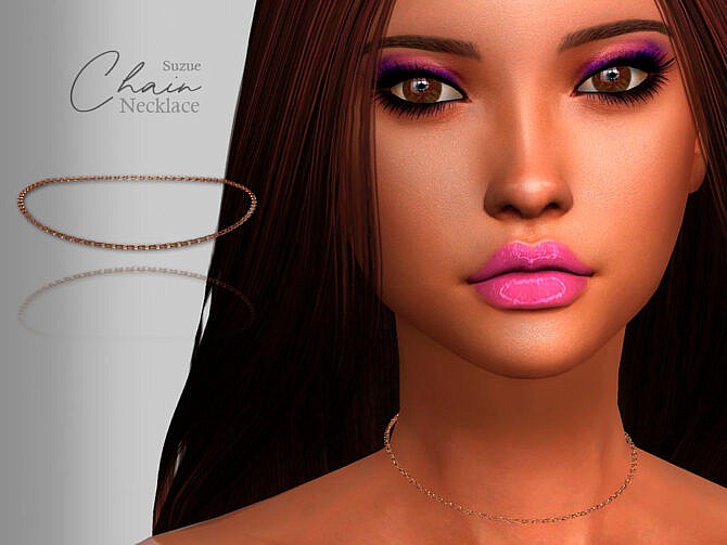 Sims 4 Chain Necklace by Suzue at TSR
