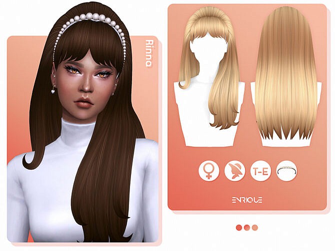 Sims 4 Rinna Hairstyle by EnriqueS4 at TSR