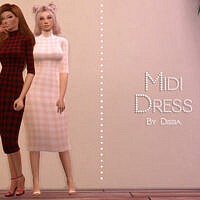 Midi Dress By Dissia