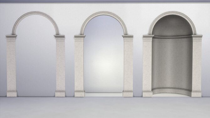 Sims 4 Doric Arches and Niche by TheJim07 at Mod The Sims 4