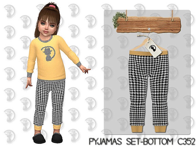 Sims 4 Pyjamas Set Bottom C352 by turksimmer at TSR