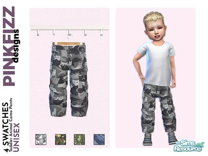 Toddler Animal Camo Pants By Pinkfizzzzz