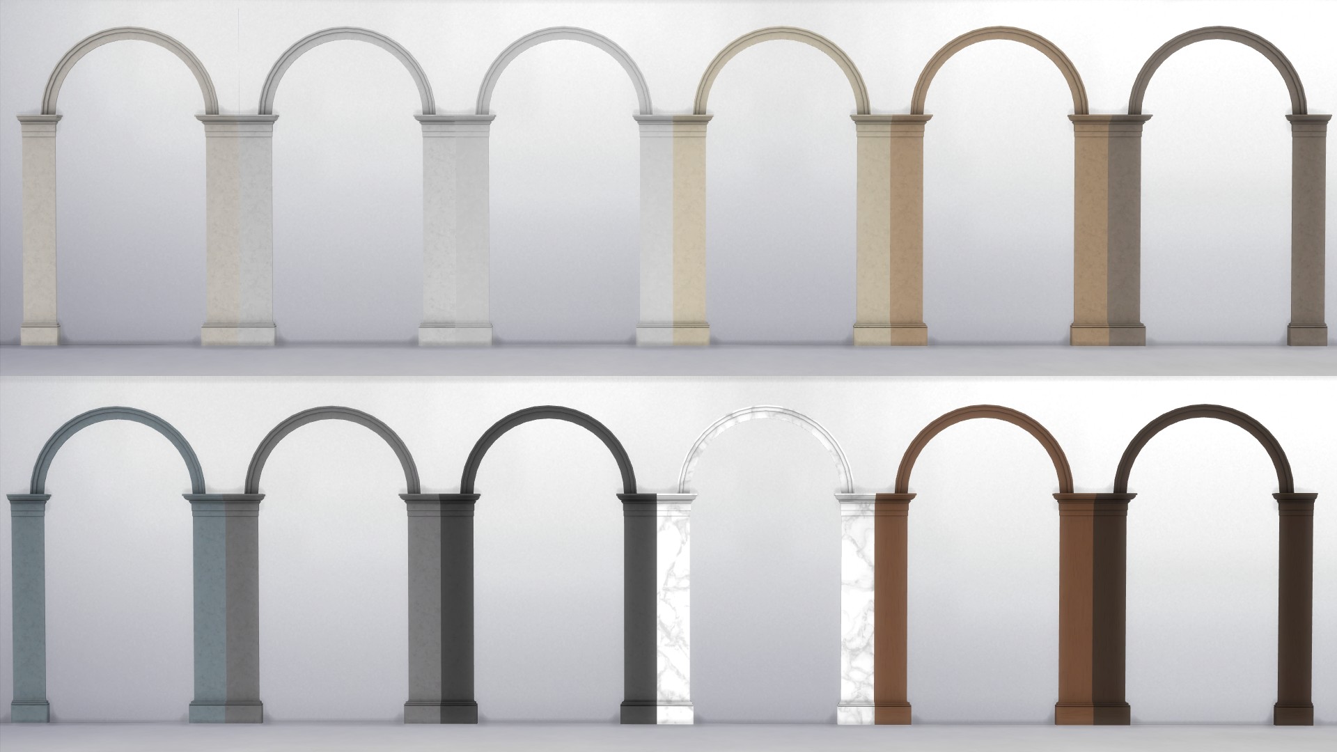 Doric Arches and Niche by TheJim07 at Mod The Sims 4 » Sims 4 Updates