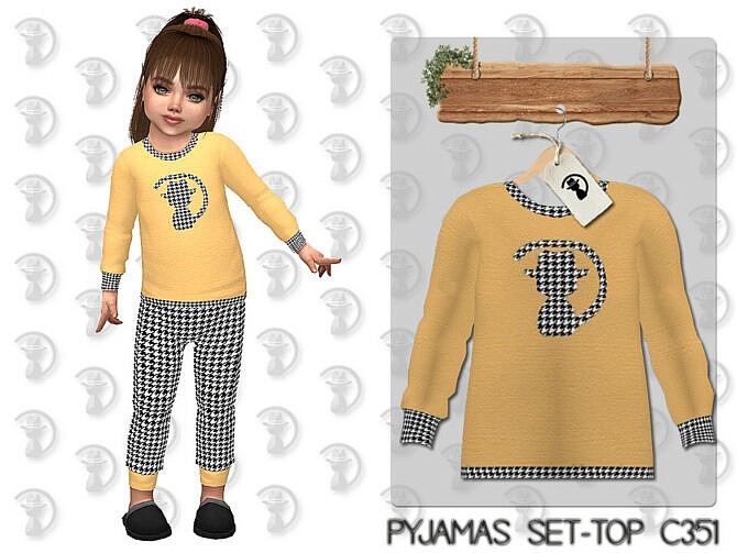 Sims 4 Pyjamas Set Top C351 by turksimmer at TSR