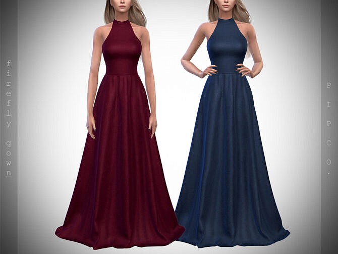 Sims 4 Firefly Gown by Pipco at TSR