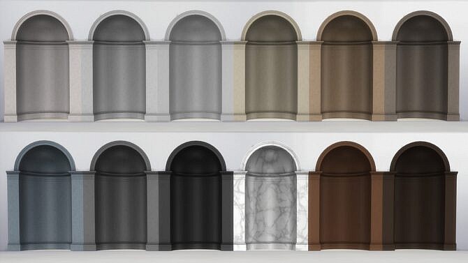 Sims 4 Doric Arches and Niche by TheJim07 at Mod The Sims 4