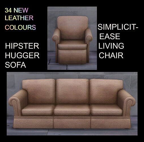 Sofa And Living Chair Leather Recolours By Simmiller