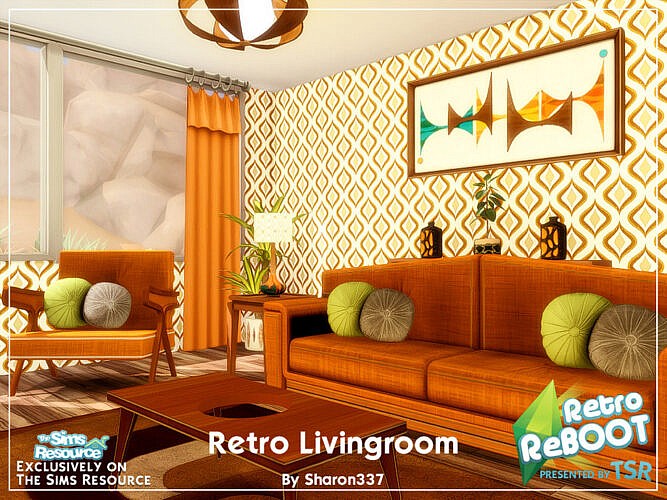 Retro Living Room By Sharon337
