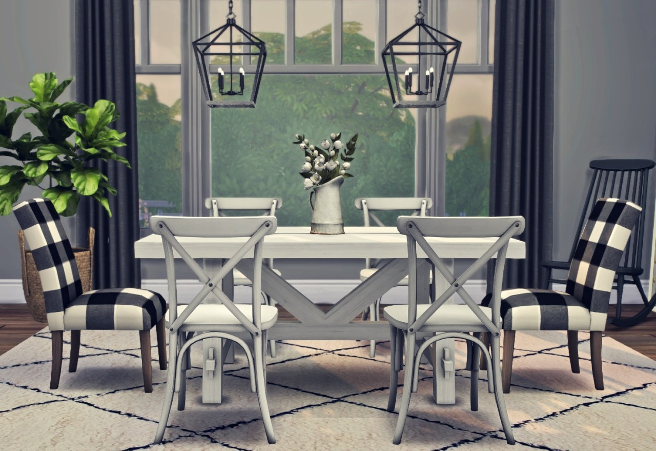 Farmhouse Style Dining Chairs at Sooky » Sims 4 Updates