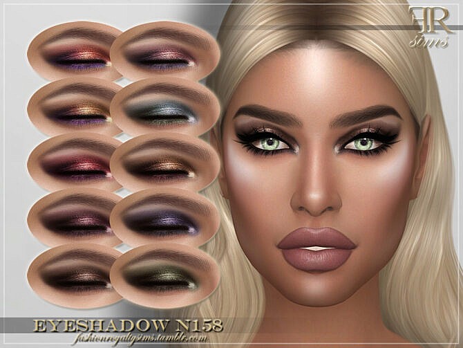 Sims 4 FRS Eyeshadow N158 by FashionRoyaltySims at TSR
