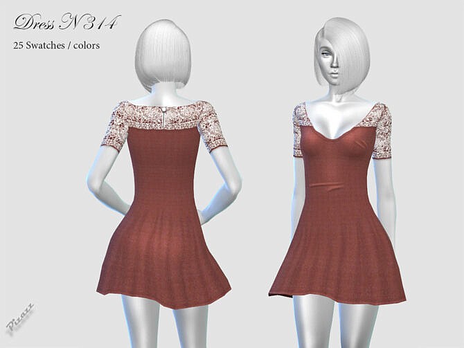Sims 4 DRESS N 314 by pizazz at TSR