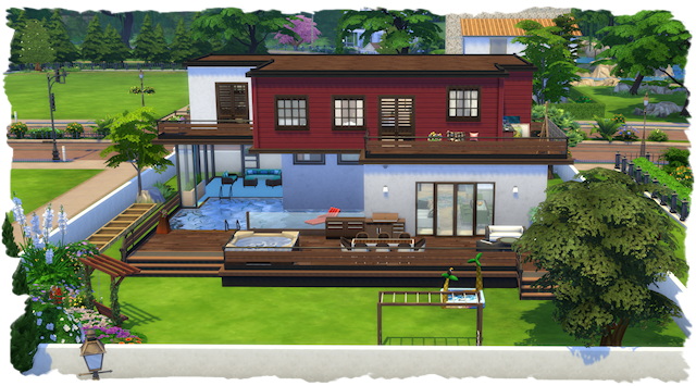 Sims 4 Pool house by Chalipo at All 4 Sims