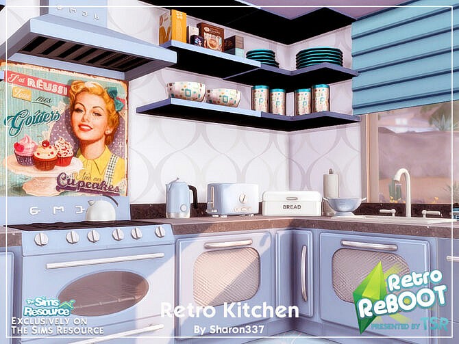 Sims 4 Retro Kitchen by sharon337 at TSR