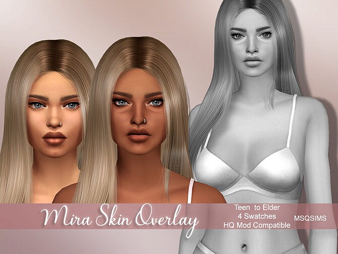 Sims 4 Mira Skin Overlay at MSQ Sims