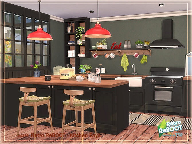 Sims 4 Retro kitchen Enya Pt. 2 by ung999 at TSR
