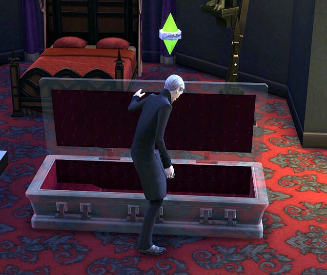 Sims 4 Crystal Coffin Bed by DBCAB at Mod The Sims 4