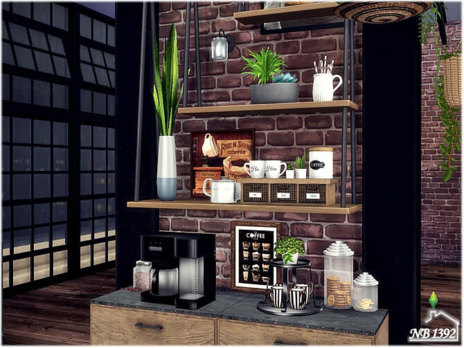 Sims 4 Industrial Kitchen by nobody1392 at TSR