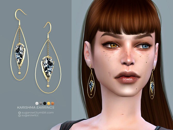 Sims 4 Karishma earrings by sugar owl at TSR