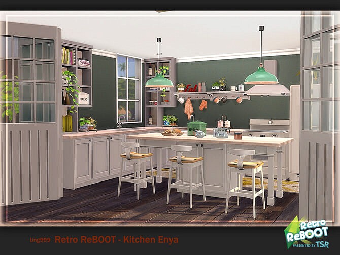 Sims 4 Retro Kitchen Enya Pt. 1 by ung999 at TSR