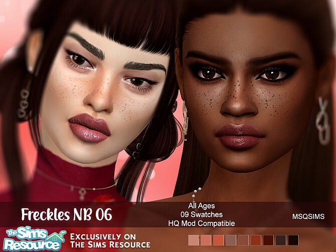 Sims 4 Freckles NB06 at MSQ Sims