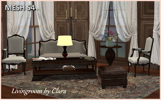 Sims 4 Claras livingroom recolors by Chalipo at All 4 Sims
