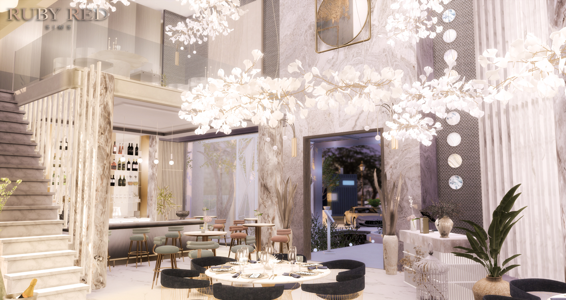 Muse Restaurant + New CC set at Ruby Red » Sims 4 Updates