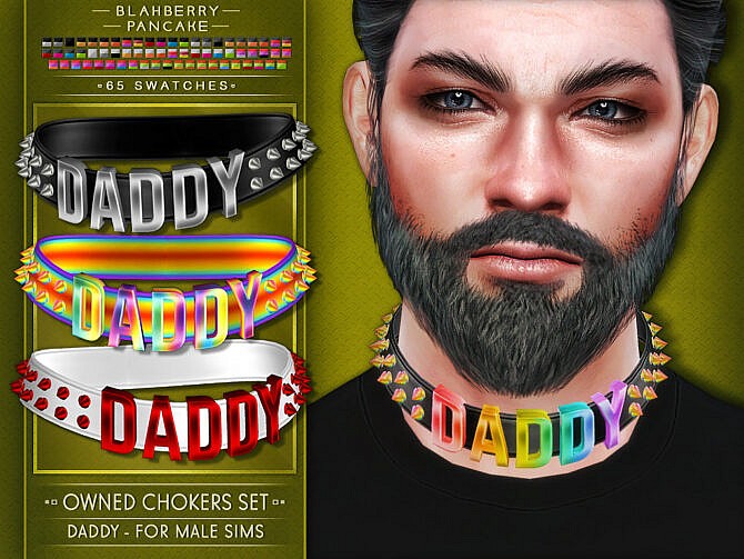 Sims 4 OWNED CHOKERS SET at Blahberry Pancake